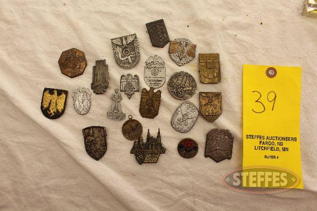 Asst. German Nazi pins, approx. (20)_1.jpg
